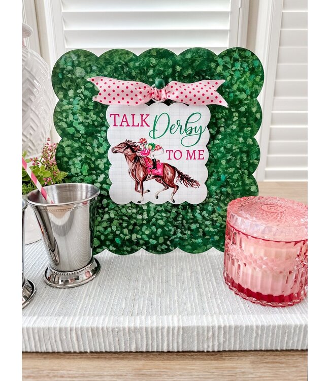 Mini Scallop "Talk Derby To Me" Print