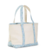 Hamptons Floral Coated Canvas Natural Medium Tote