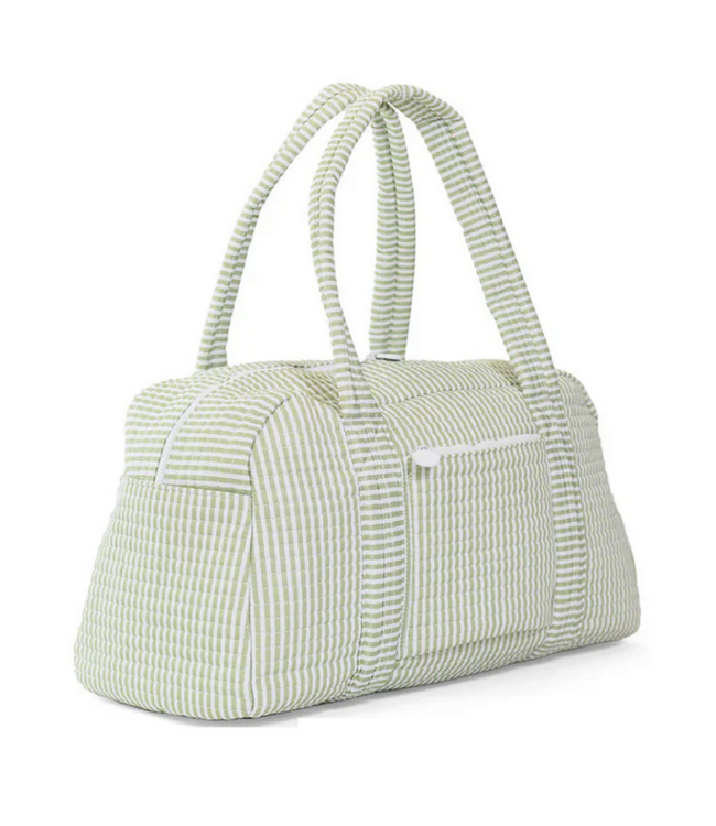 Pimlico Stripe Sage Quilted Grande Duffel