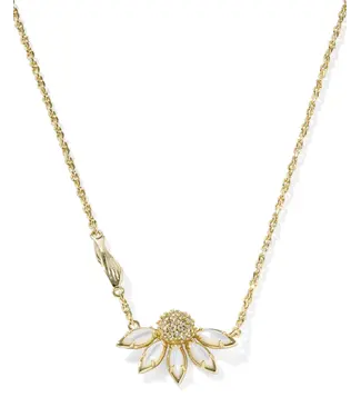 Kendra Scott Design Kendra Scott Anya Flower Gold Short Pendant Necklace
