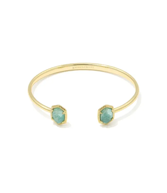 Kendra Scott Daphne Gold Frame Cuff Bracelet in Teal Amazonite