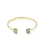 Kendra Scott Daphne Gold Frame Cuff Bracelet in Teal Amazonite
