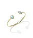Kendra Scott Daphne Gold Frame Cuff Bracelet in Teal Amazonite