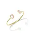 Kendra Scott Daphne Gold Frame Cuff Bracelet in Light Pink Mother-of-Pearl