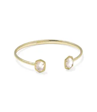 Kendra Scott Design Kendra Scott Daphne Gold Frame Cuff Bracelet in Ivory Mother-of-Pearl