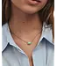 Kendra Scott Daphne Gold Frame Short Pendant Necklace in Teal Amazonite