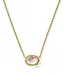Kendra Scott Daphne Gold Frame Short Pendant Necklace in Light Pink Mother-of-Pearl