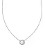 Kendra Scott Volleyball Silver Short Pendant Necklace in White Mother-of-Pearl