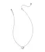 Kendra Scott Volleyball Silver Short Pendant Necklace in White Mother-of-Pearl