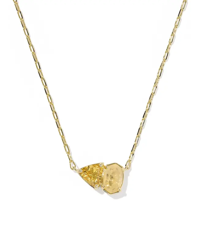 Kendra Scott Tatum Birthstones Gold Short Pendant Necklace
