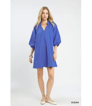 Glenda Ocean Textured Dress