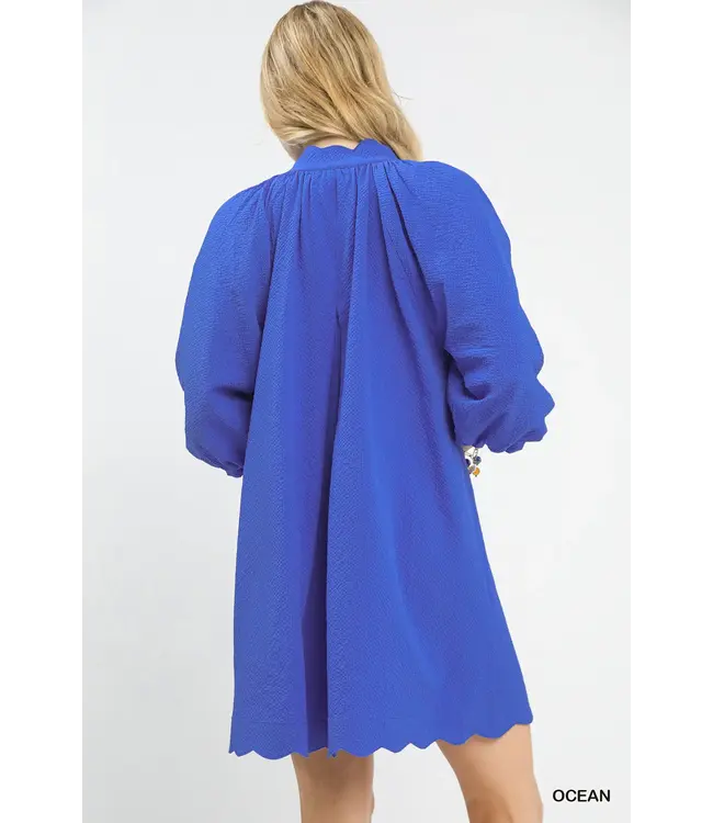 Glenda Ocean Textured Dress