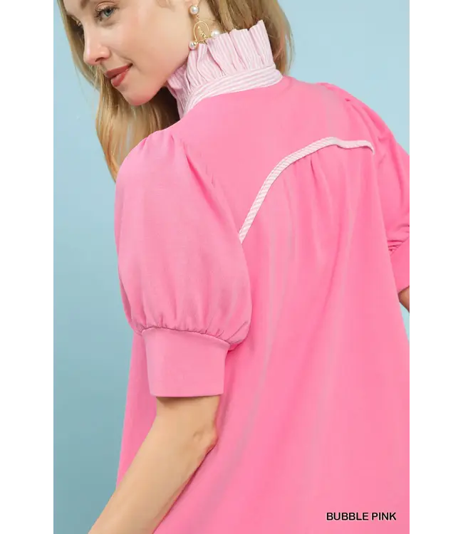 Francis Bubble Pink Tiered Dress