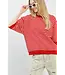 Beatrice Red Striped Top