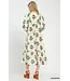 Melissa Cream Floral Midi Dress