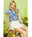 Julie Blue Abstract Top
