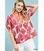 Donna Pink Floral Top