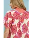 Donna Pink Floral Top