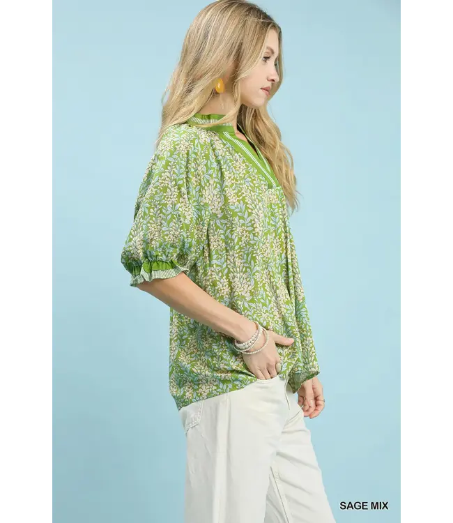 Sienna Sage Burst Top