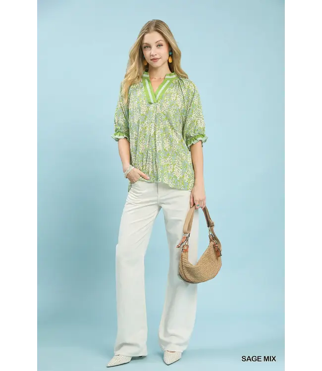 Sienna Sage Burst Top