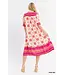 Reagan Pink Bloom Midi Dress