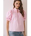 Julia Pink Puff Top