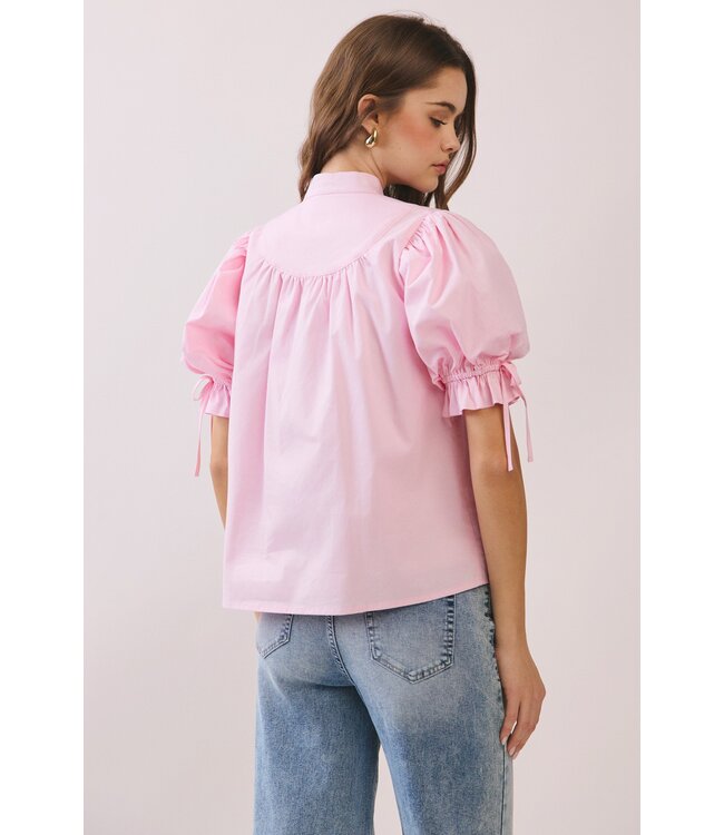Julia Pink Puff Top