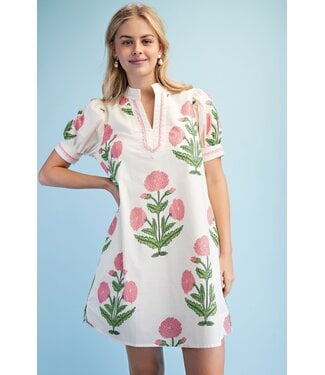 Gigio CeCe Pink Floral Dress