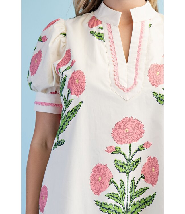 CeCe Pink Floral Dress