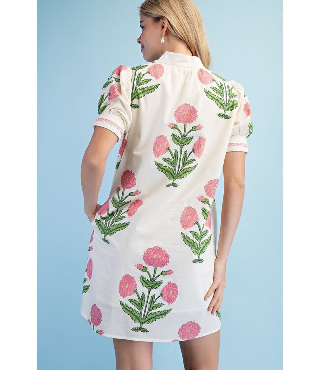 CeCe Pink Floral Dress
