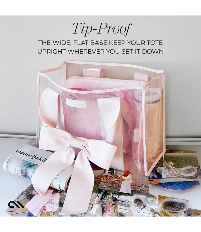 Case-Mate Ballet Pink Bow Jelly Tote Bag
