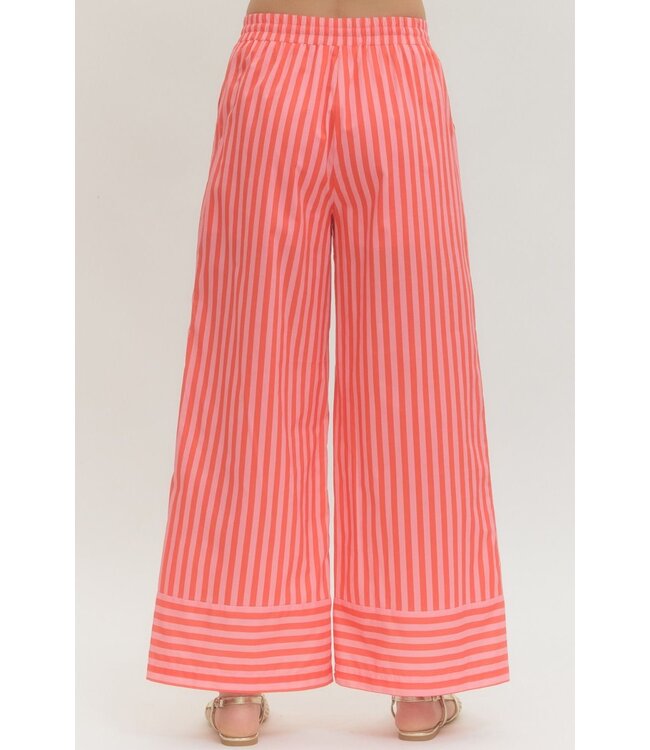 Kylee Orange Striped Pants