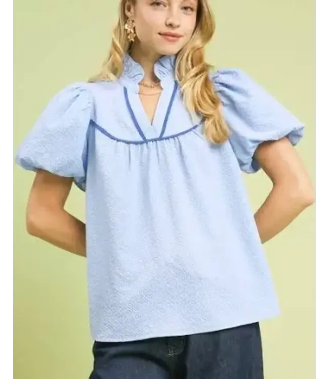Candy Sky Textured Top