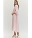 Polly Pink Striped Midi Dress