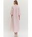 Polly Pink Striped Midi Dress