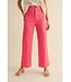 Joni Berry Pink Wide Leg Cropped Pants