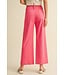 Joni Berry Pink Wide Leg Cropped Pants