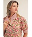 Samantha Red Floral Top