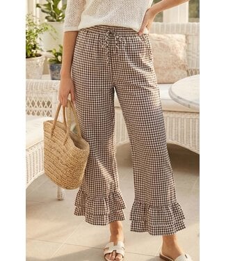 Vine & Love Margaret Brown Gingham Pants