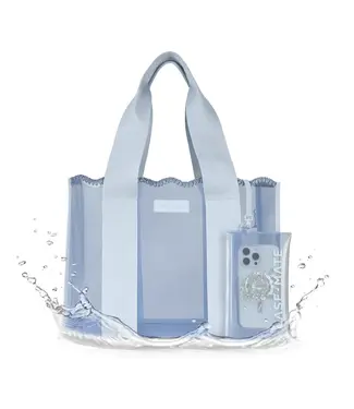Case-Mate Case-Mate Carolina Blue Crochet Wave Jelly Tote