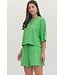 Aspen Green Floral Embroidered Top