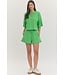 Aspen Green Floral Embroidered Top