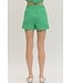 Freya Green Gingham Shorts