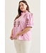 Nicole Baby Pink Floral Embroidered Top