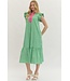 Michelle Green Gingham Midi Dress