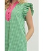 Michelle Green Gingham Midi Dress