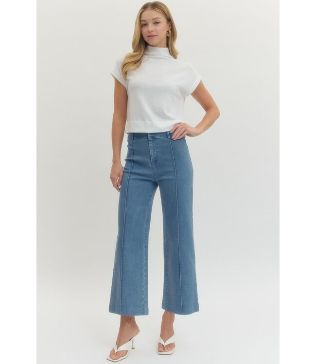 Clair Denim Wide Leg Pants