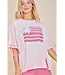 Patty Pink Patriotic Ribbon Patch Top