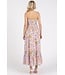 Ann-Clair Lavender Flower Maxi Dress