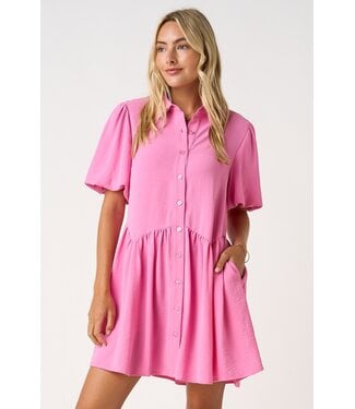Mittoshop Payton Bubblegum Shirt Dress